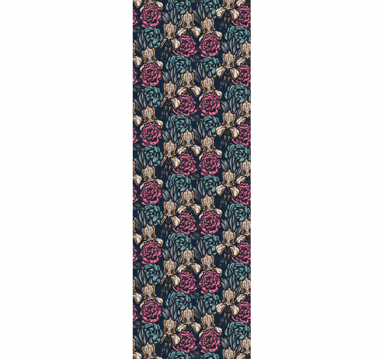 Elegant bloementapijt behang bloemen - TenStickers