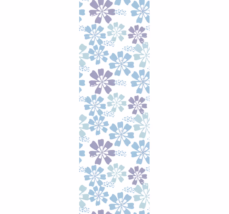 Bloemenpatroon thema behang bloemen - TenStickers