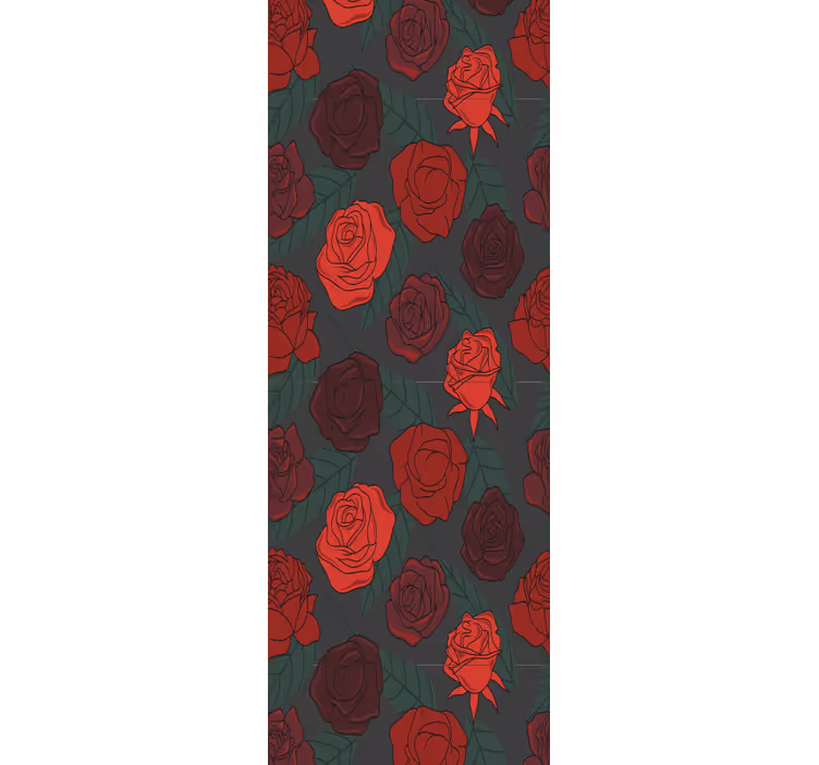 Roze elegantie behang bloemen - TenStickers