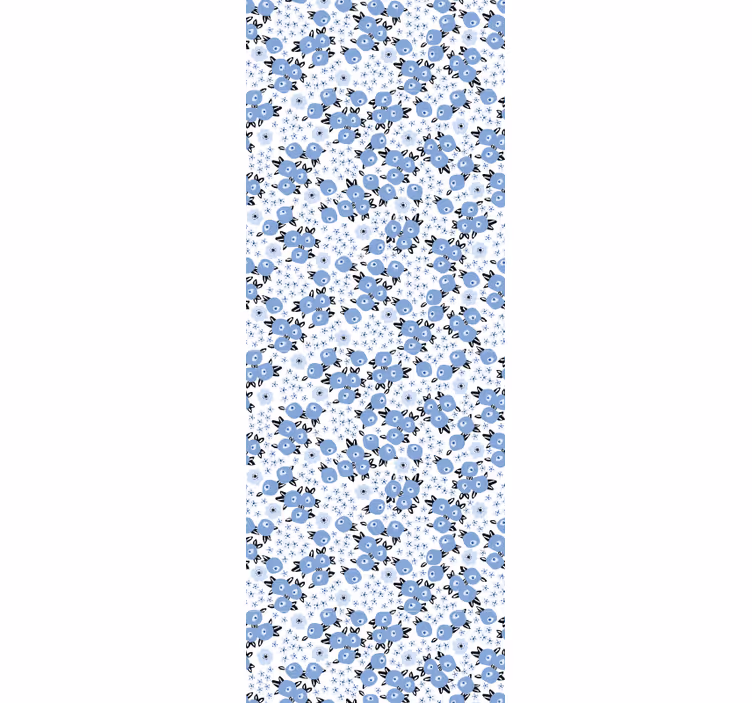 Bloemmotieffusie behang bloemen - TenStickers