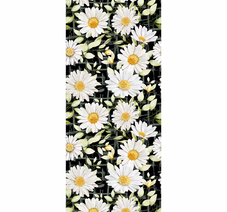 Madeliefjes bloemendisplay behang bloemen - TenStickers