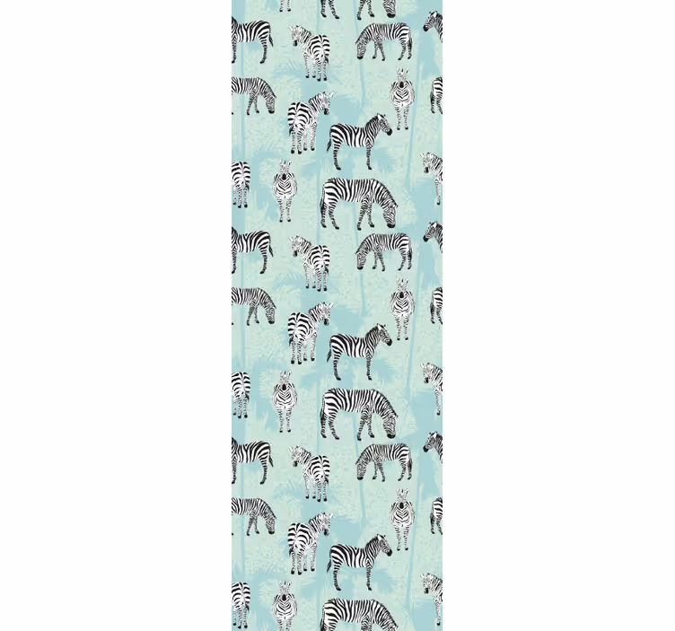 Zebrapatronen behang zebra - TenStickers