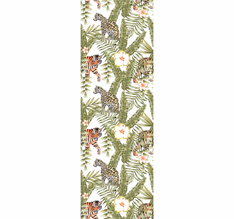 Tropische junglefauna dieren behang - TenStickers
