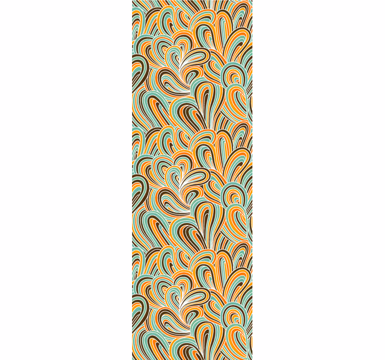 Wervelend motief abstract behang - TenStickers