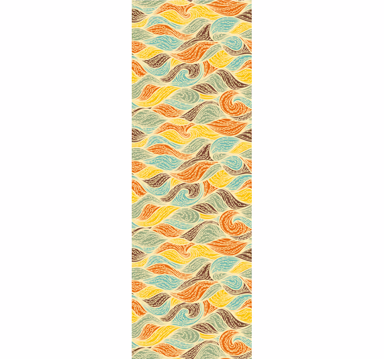 Wervelende motieven abstract behang - TenStickers