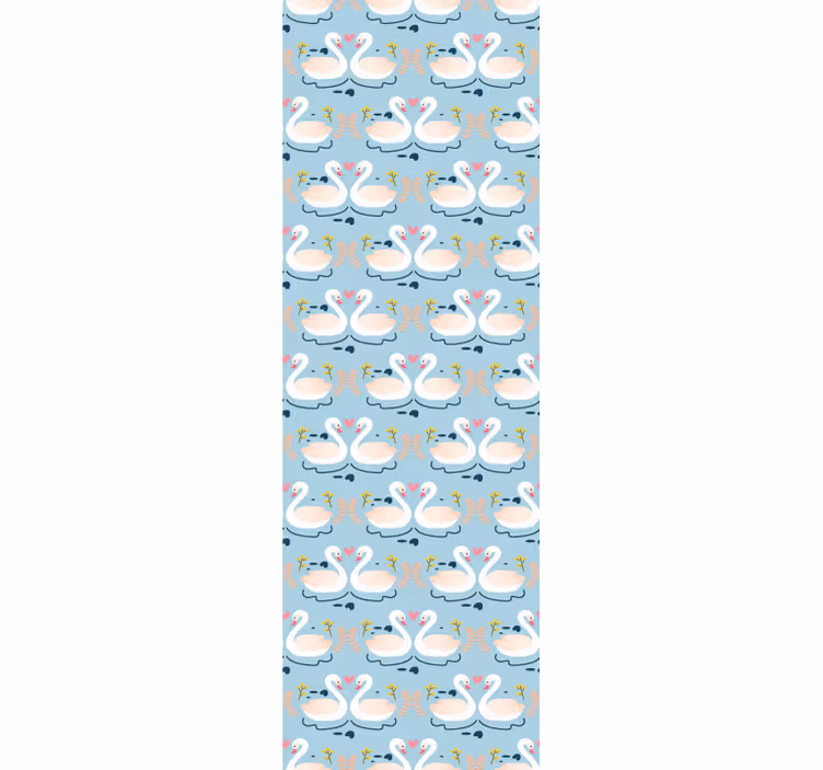 Dieren behang zwanenmeer patroon - TenStickers