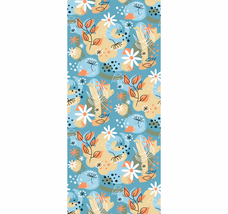 Bloemige bries behang bloemen - TenStickers