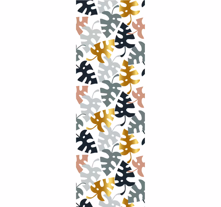 Monstera patroon behang bladeren - TenStickers