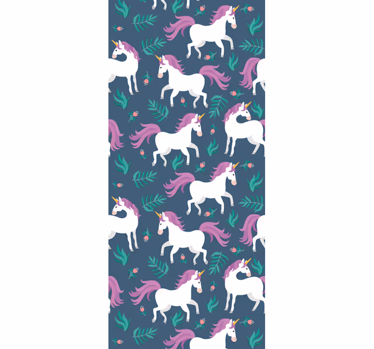 Magische eenhoorns behang paarden - TenStickers