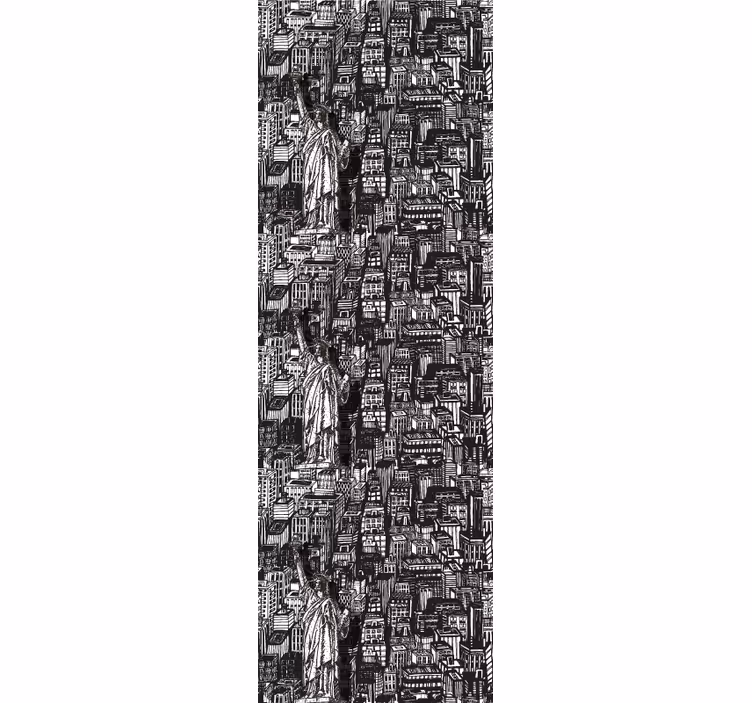 Standbeeld stedelijke collage behang landen en steden - TenStickers