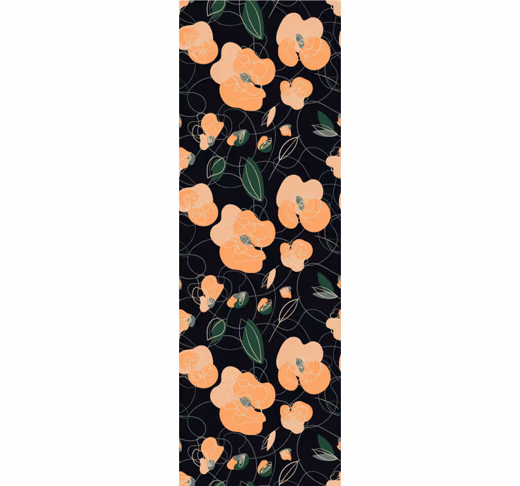 Botanisch bloesempatroon behang bloemen - TenStickers