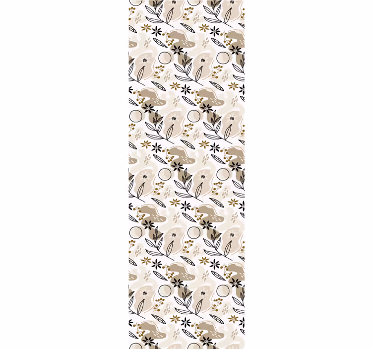 Behang bladeren botanisch fauna patroon - TenStickers