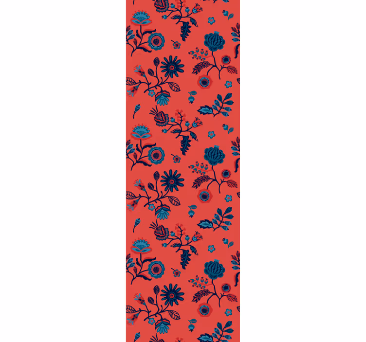 Bloemenpatroon overlay behang bloemsierkunst - TenStickers