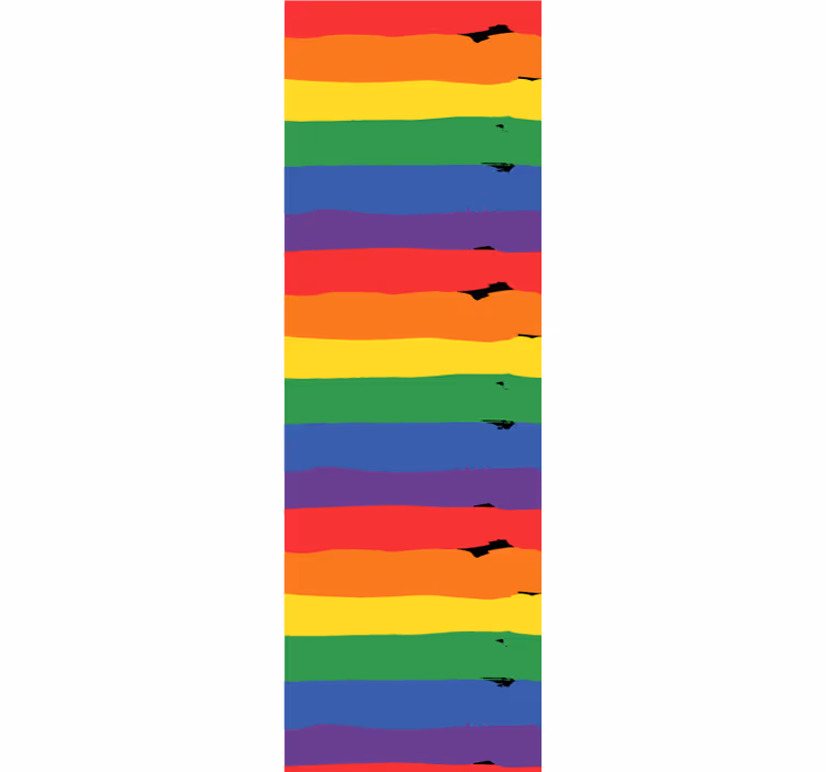 Regenboog gestreepte achtergrond strepen behang - TenStickers