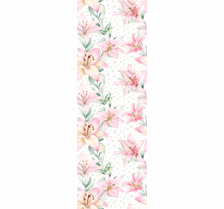 Bloemensymfonie behang bloemen - TenStickers