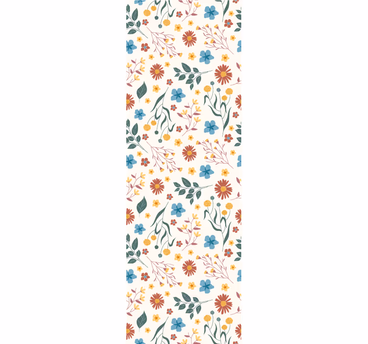 Botanische bloei behang bloemen - TenStickers