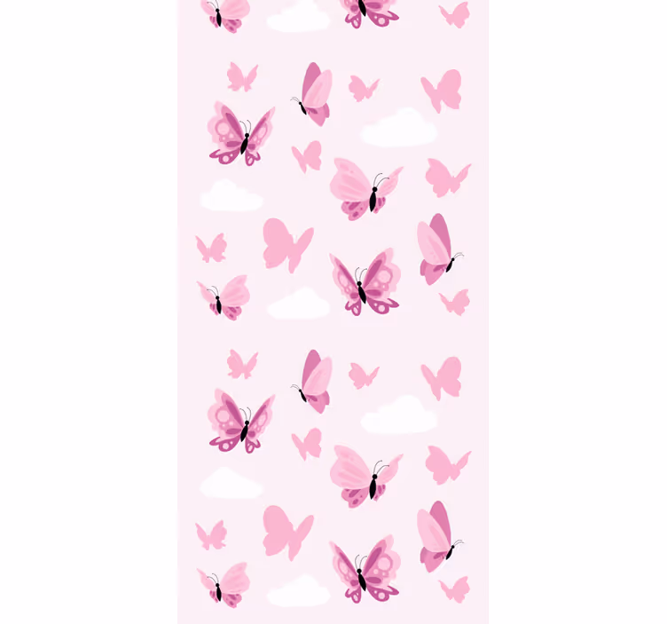 Vliegende vlinders vlinders behang - TenStickers