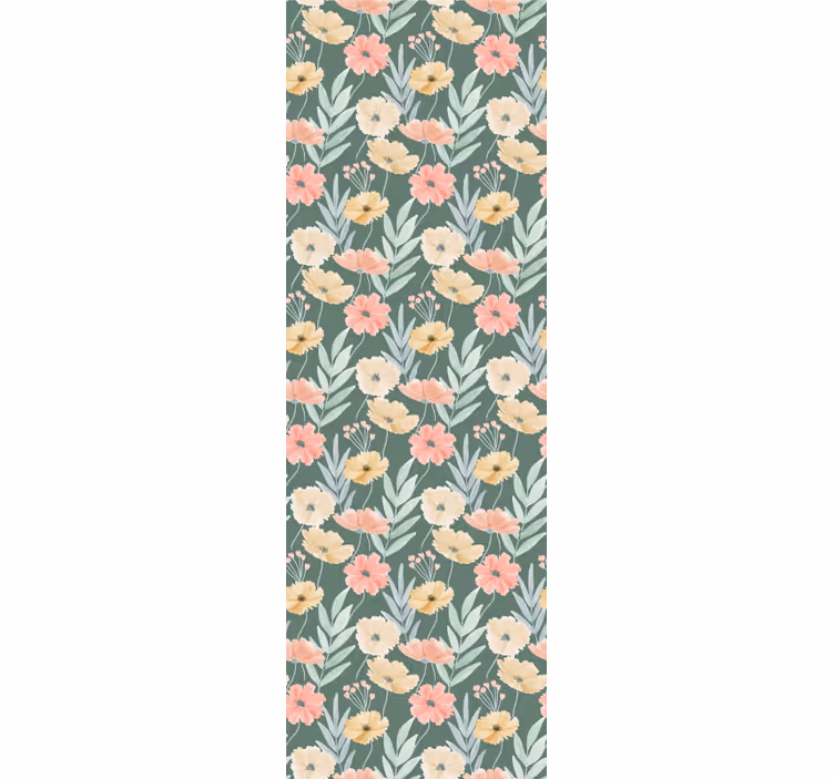 Bloemenbloesemprint behang bloemen - TenStickers