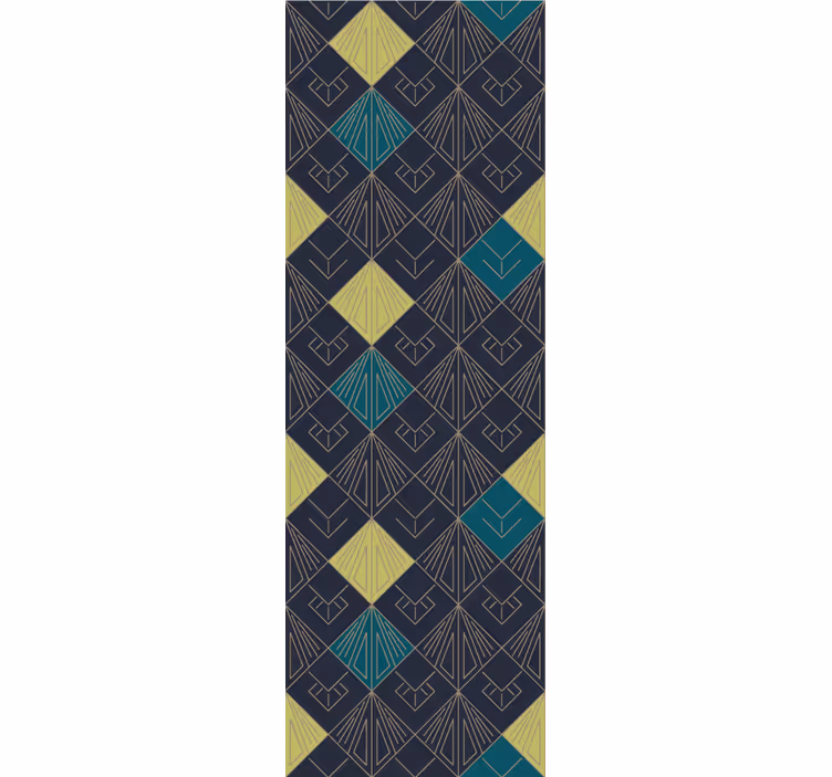 Geometrisch decoratief motief geometrisch behang - TenStickers