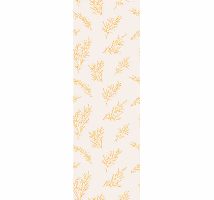 Botanisch bladpatroon behang bloemen - TenStickers
