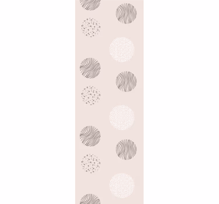 Cirkelvormig patroonmotief geometrisch behang - TenStickers
