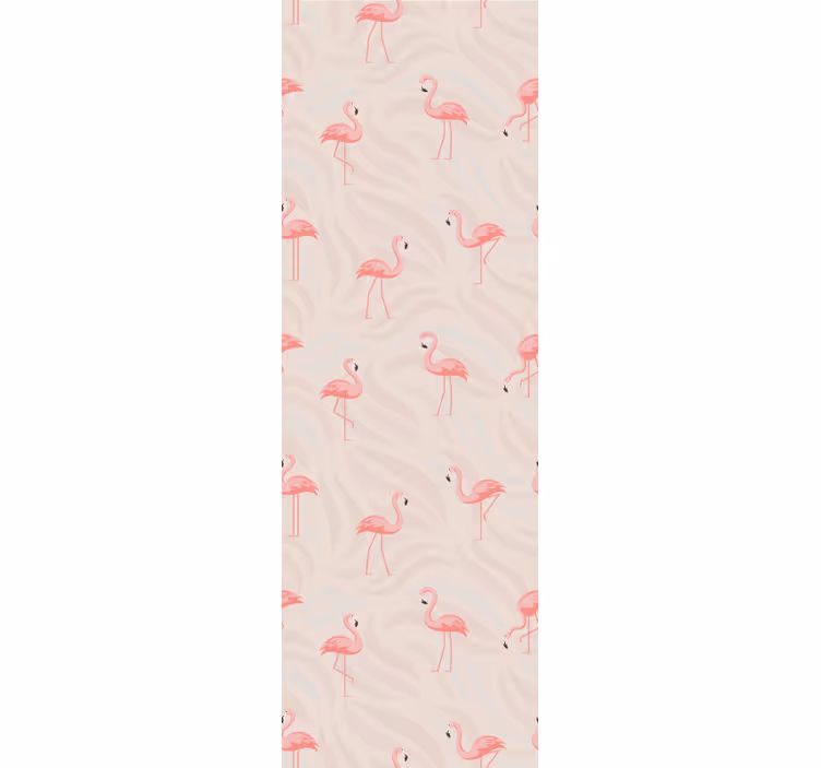 Flamingo-ensemble dieren behang - TenStickers