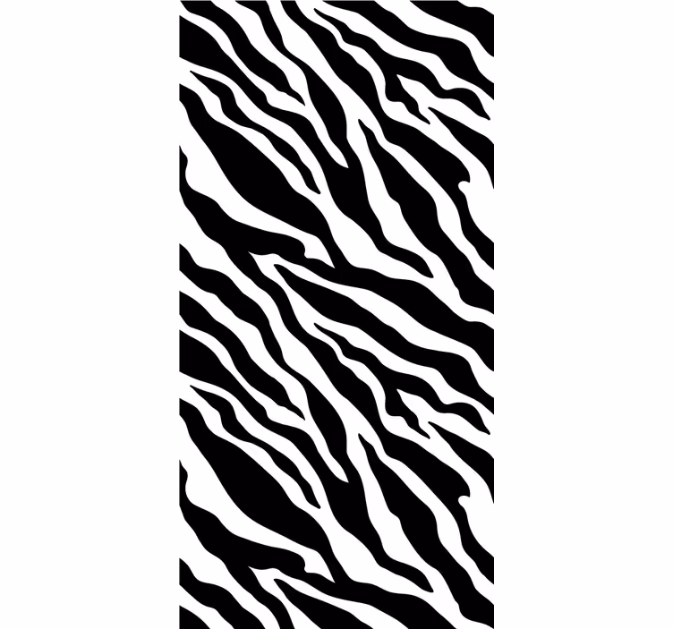 Behang zebra met zebra gestreept patroon - TenStickers