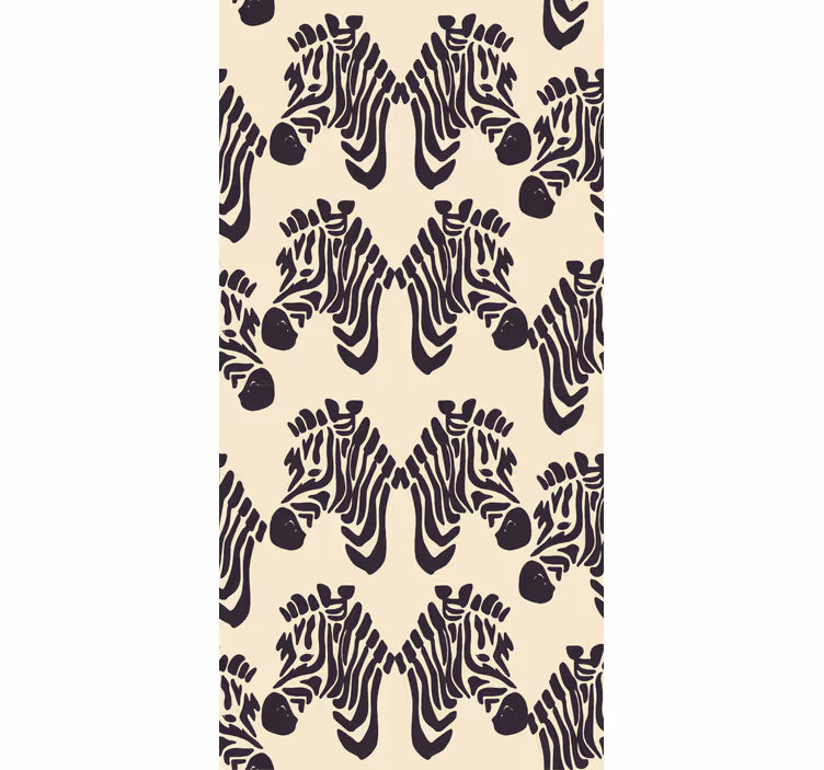 Zebrapatroon ontwerp behang zebra - TenStickers