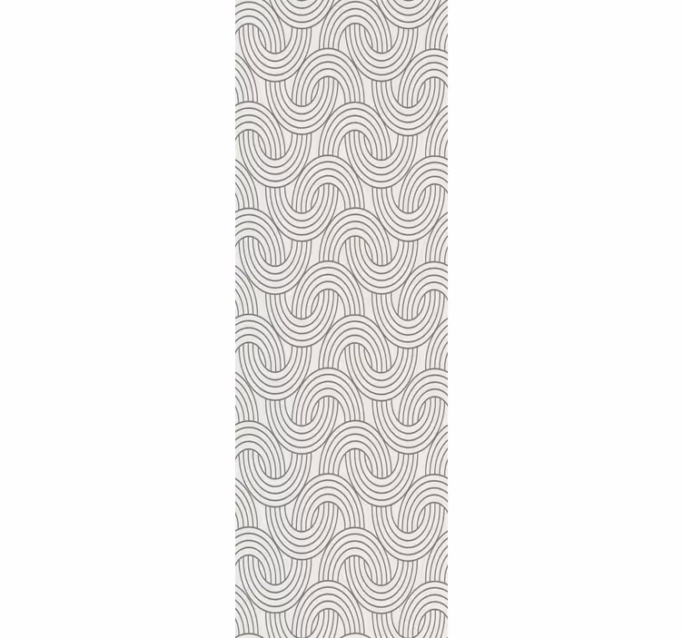 Golvende patronen geometrisch behang - TenStickers