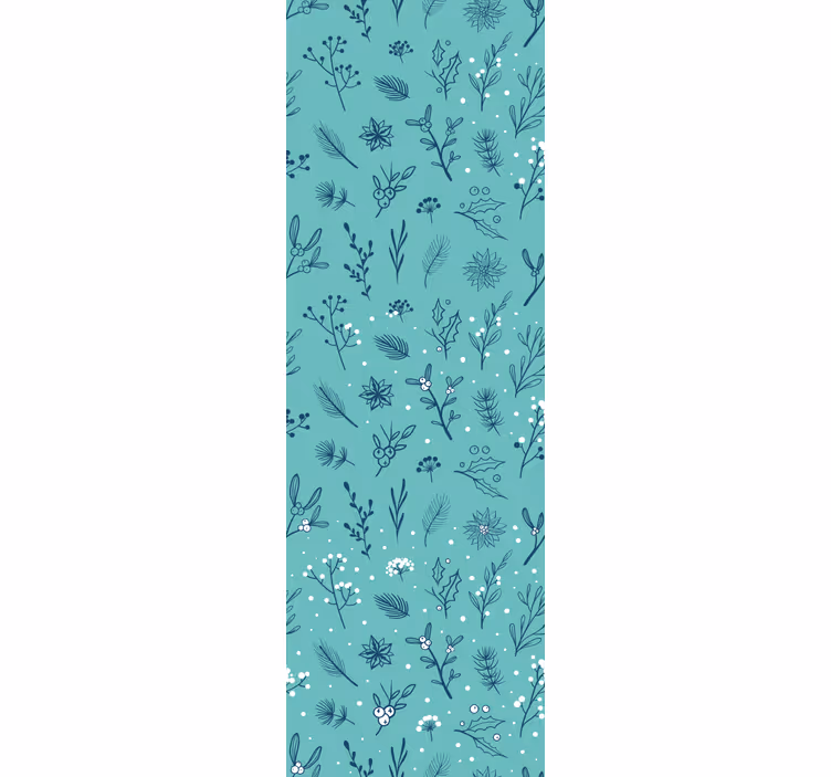 Feestelijk botanisch behang kerst - TenStickers