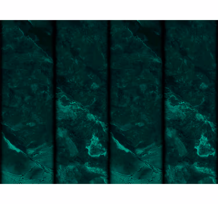 Smaragdgroen marmereffect behang print - TenStickers