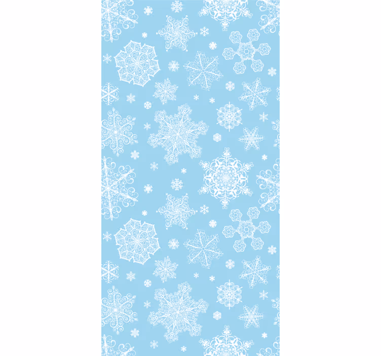 Sneeuwvlok elegantie behang kerst - TenStickers