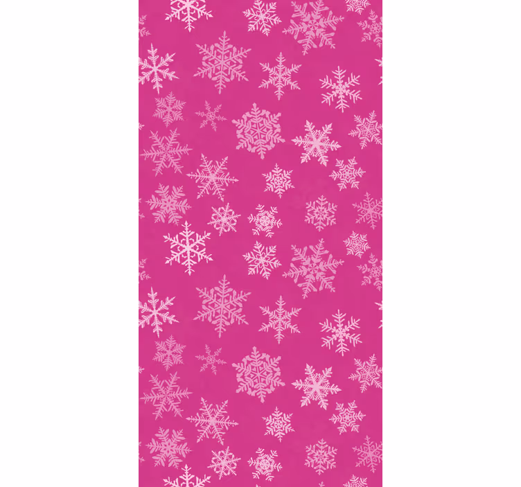 Vakantie sneeuwvlokken behang kerst - TenStickers