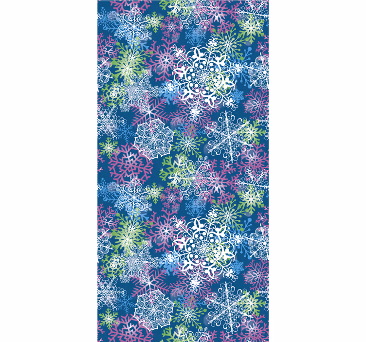 Sneeuwvlok ensemble behang kerst - TenStickers