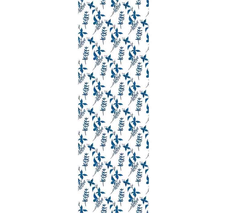 Zachte botanische samenstelling behang bloemen - TenStickers