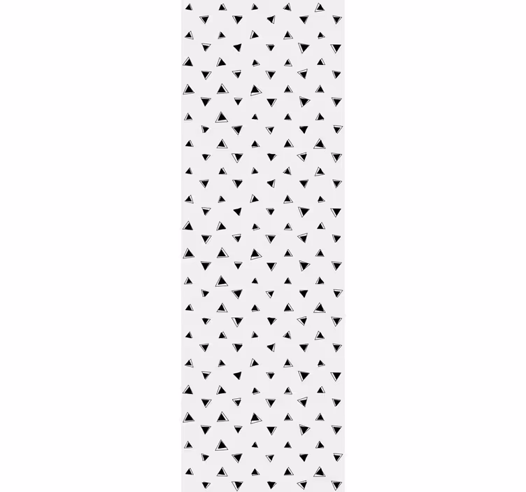 Zwart-wit motief geometrisch behang - TenStickers
