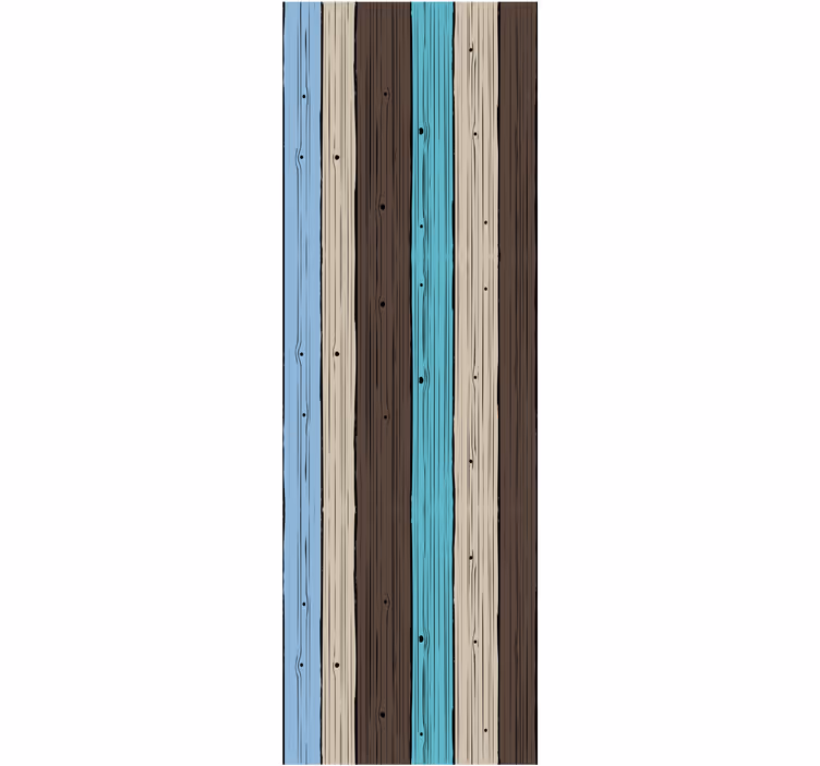 Gestileerde planken hout behang - TenStickers