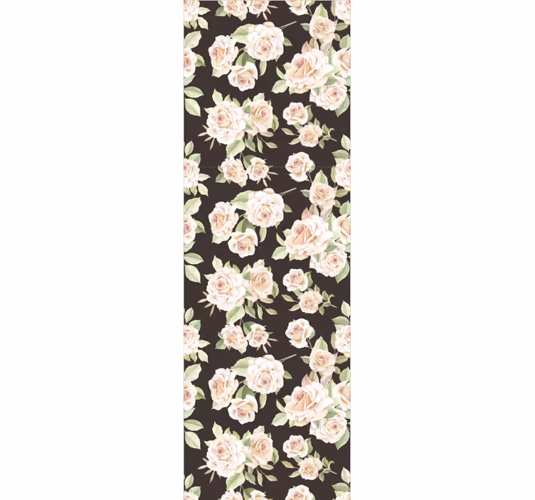 Bloeiende rozen behang bloemen - TenStickers