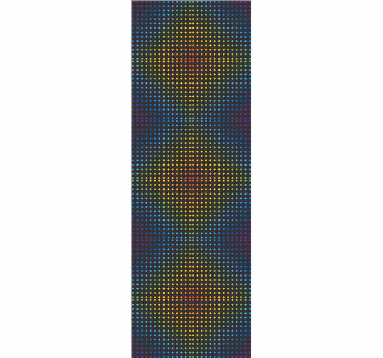 Geometrische puntmatrix abstract behang - TenStickers