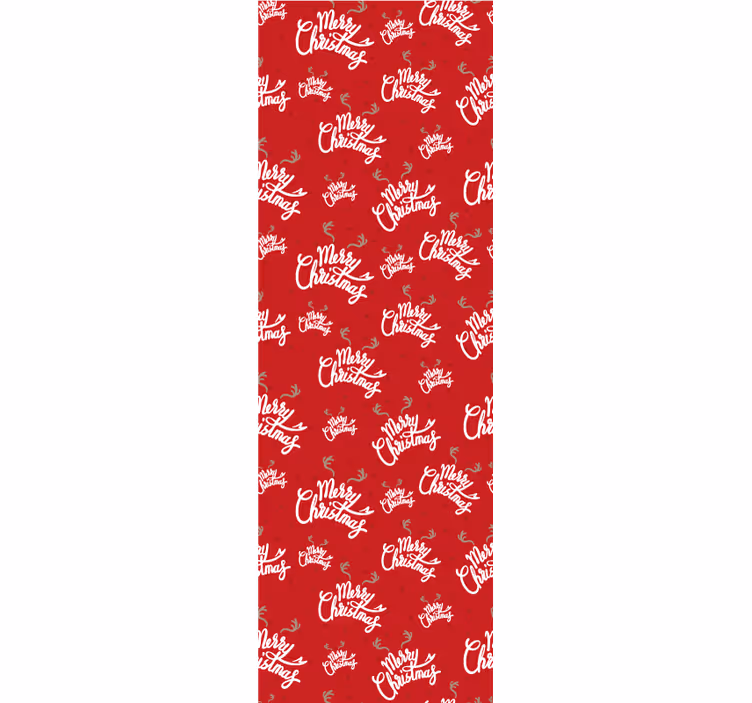 Feestelijk scriptmotief behang kerst - TenStickers
