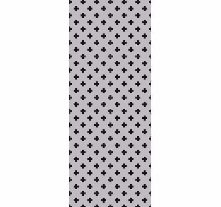 Kruis patroon geometrisch behang - TenStickers