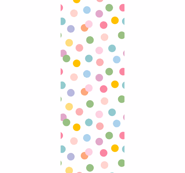 Speels stippenpatroon stippen behang - TenStickers