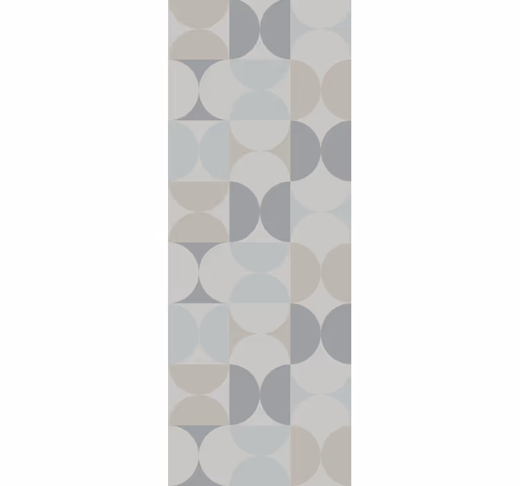 Cirkelvormige geometrische motieven geometrisch behang - TenStickers