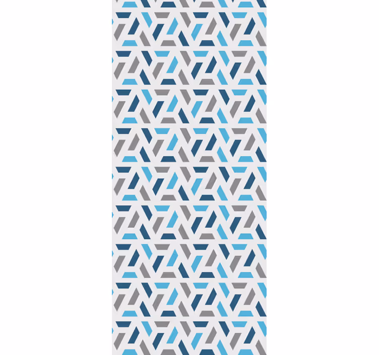 Abstracte in elkaar grijpende patronen geometrisch behang - TenStickers