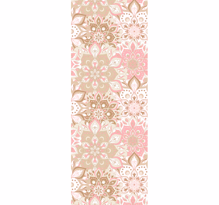 Bloemige sierlijke elegantie behang bloemsierkunst - TenStickers