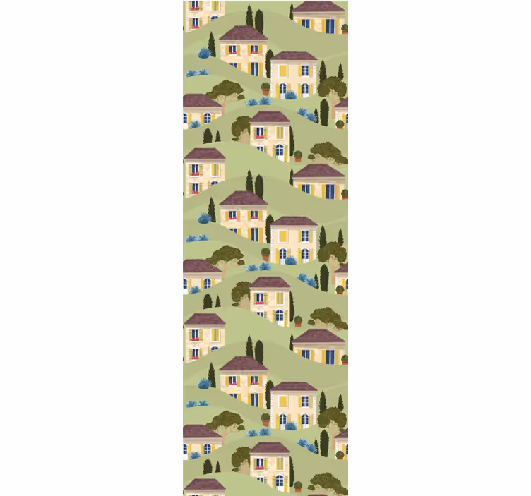 Behang kinderkamer country villa patroon - TenStickers