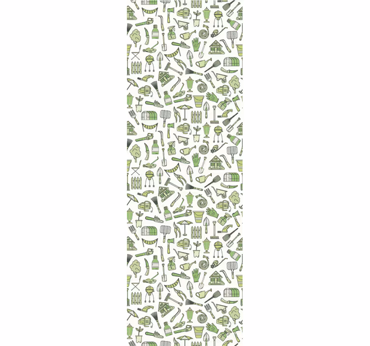 Behang groen urban gardening thema - TenStickers