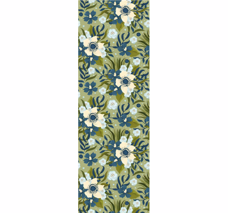 Bloemige rust behang bloemen - TenStickers