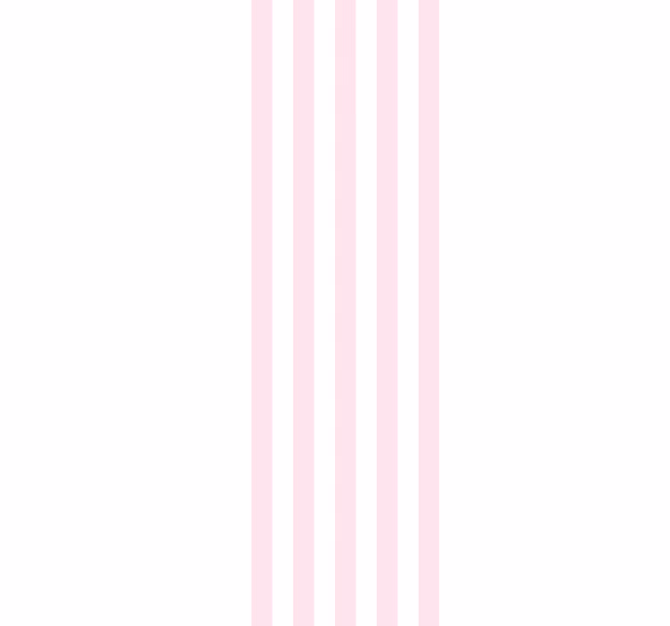 Roze en wit minimalistisch patroon strepen behang - TenStickers