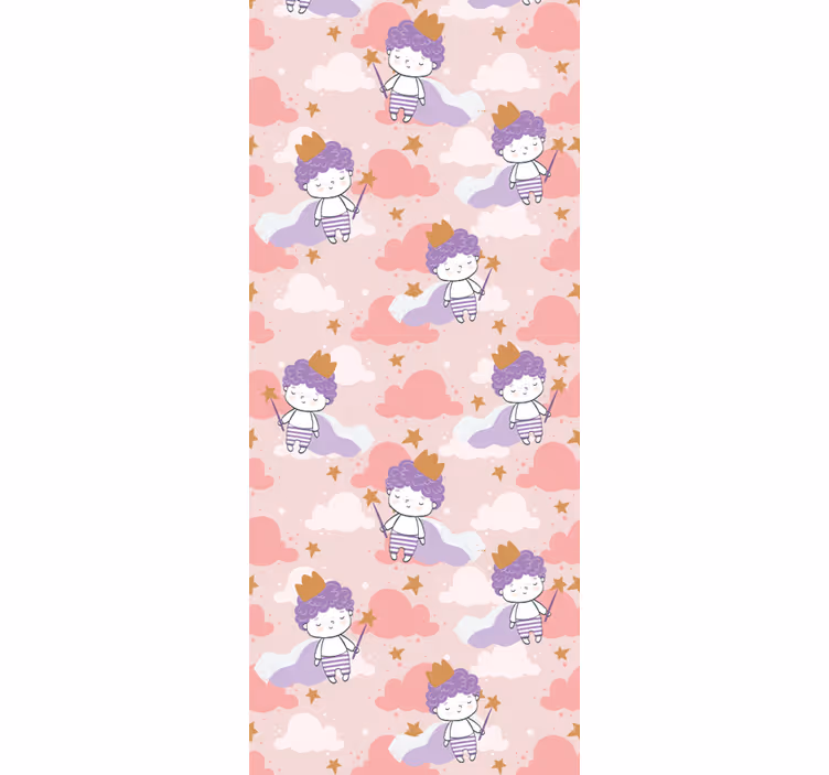 Engelachtige fantasie babykamer behang - TenStickers
